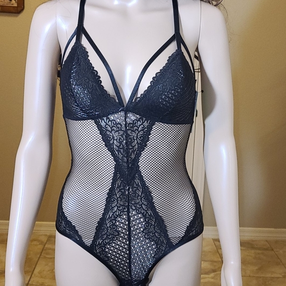 Sam Edelman Black Mesh Lingerie Bodyduit - Picture 11 of 11